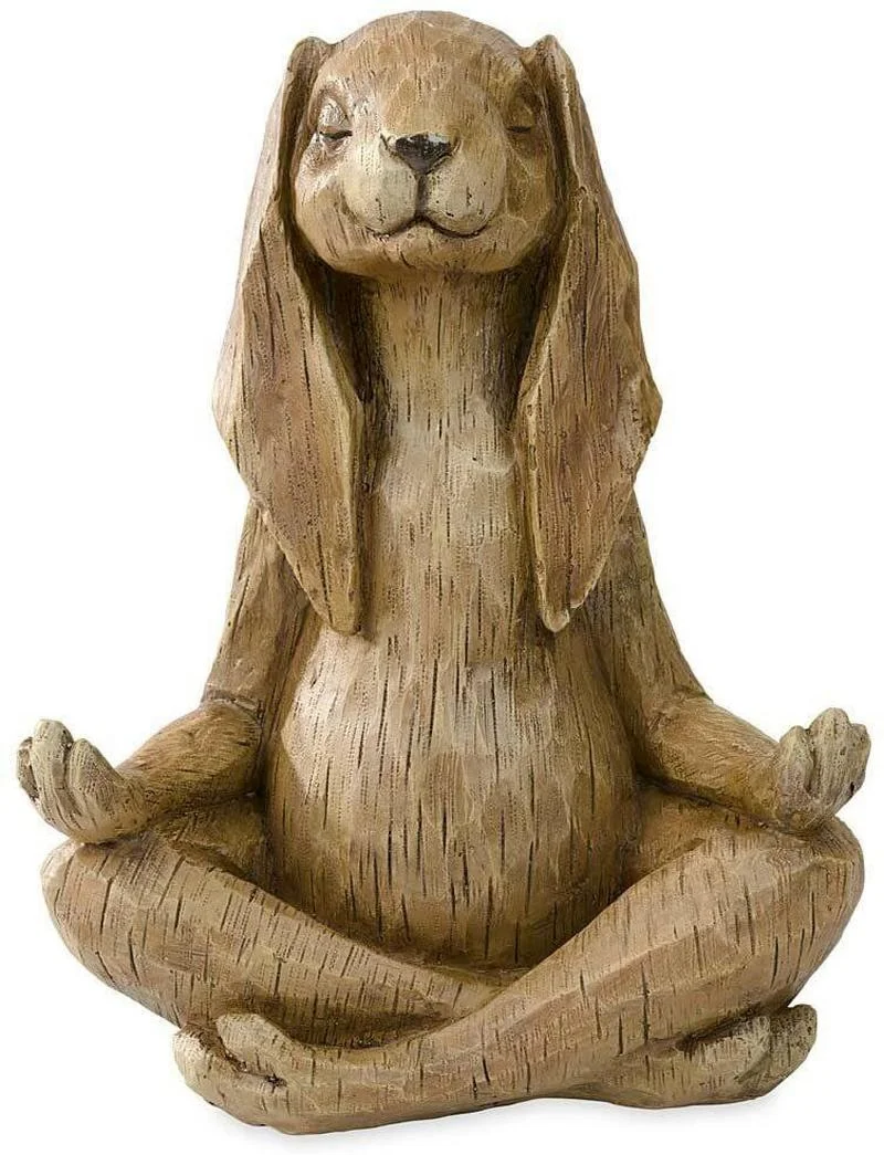 Bonsai Garden Fountain - Meditation Zen Animal Sculpture Buddhist Gesture