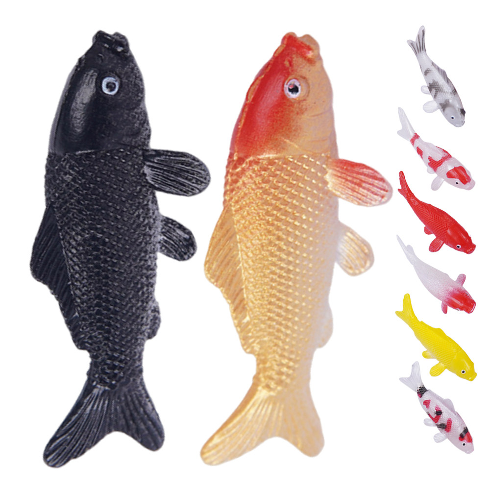 Bonsai Koi Garden - 8Pcs Mini Koi Fish Statue Soft