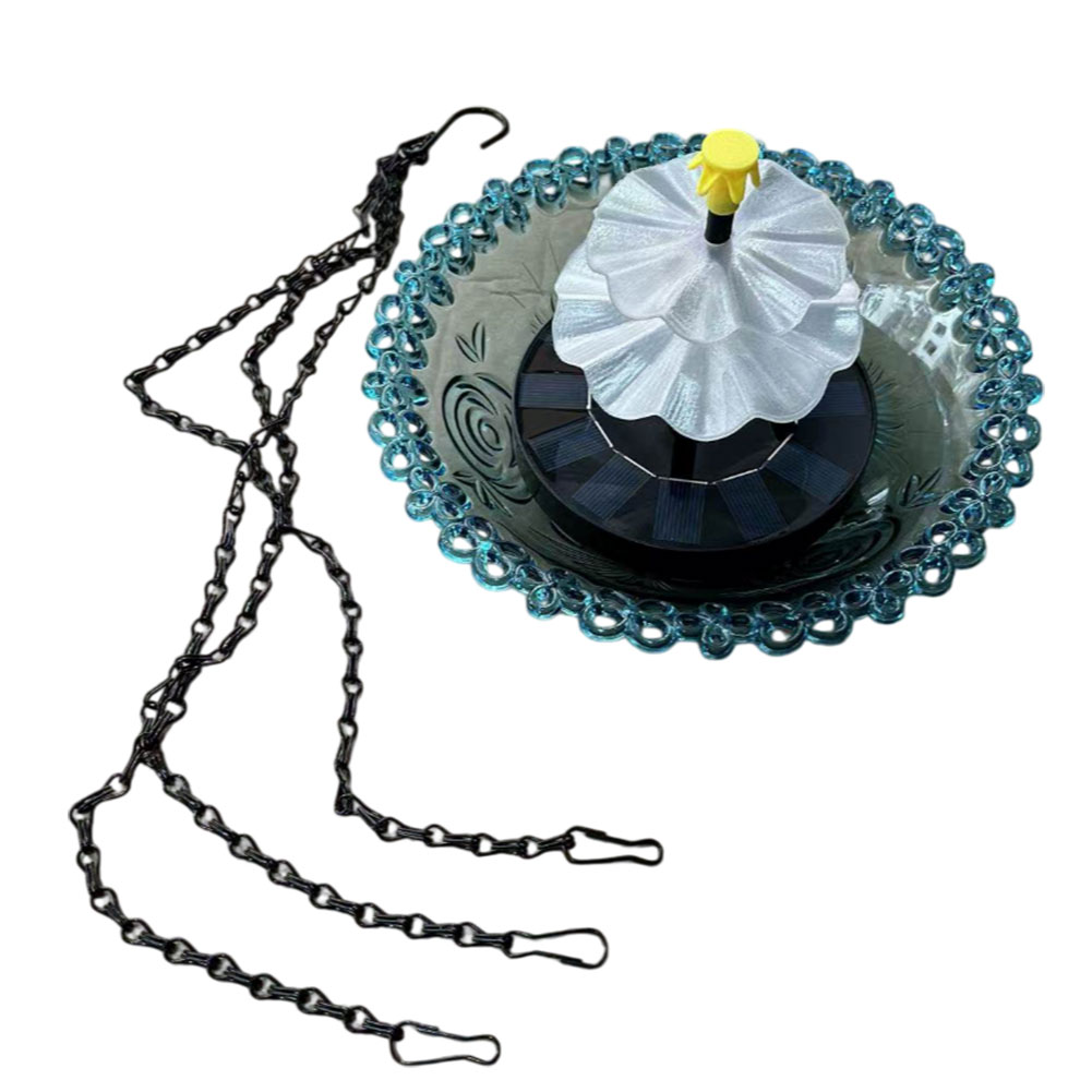 Bonsai Garden Fountain - Hanging Solar Powered Birdbath with Fountain