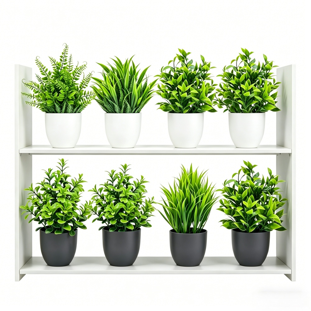 Bonsai Garden Kit - 4pcs/set Mini Artificial Plants Potted Indoor