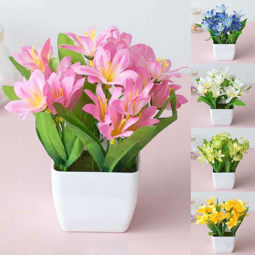 15cm Artificial Lily Flower Pl - Bonsai Garden And Cafe บทวิจารณ์และราคา