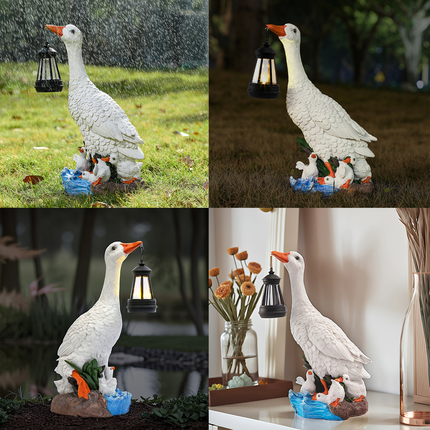 14 inches Figurine Porch Duck  - Bonsai Garden Ornaments บทวิจารณ์และราคา
