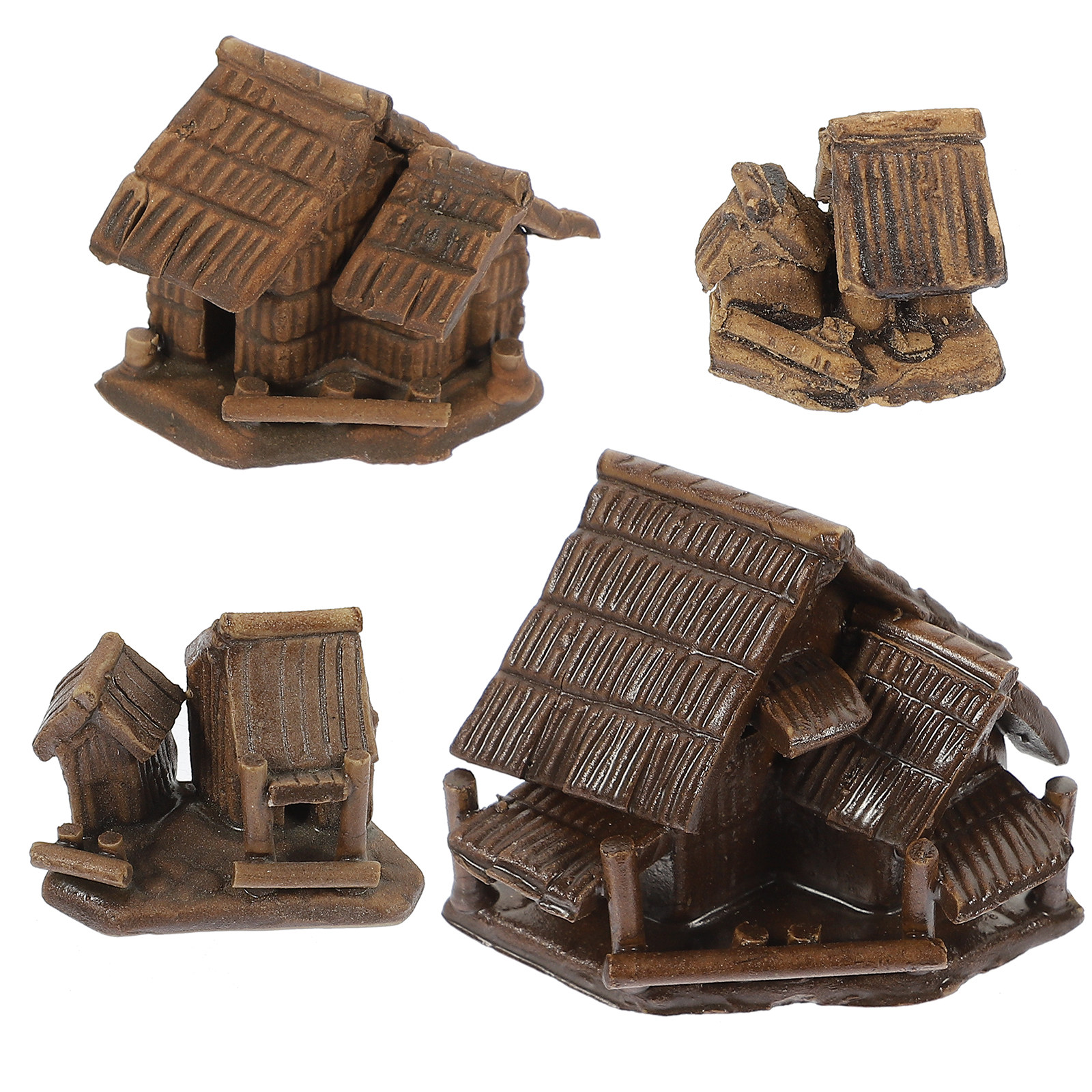 4Pcs Ceramic Tiny House Mini L - Bonsai Garden And Cafe บทวิจารณ์และราคา