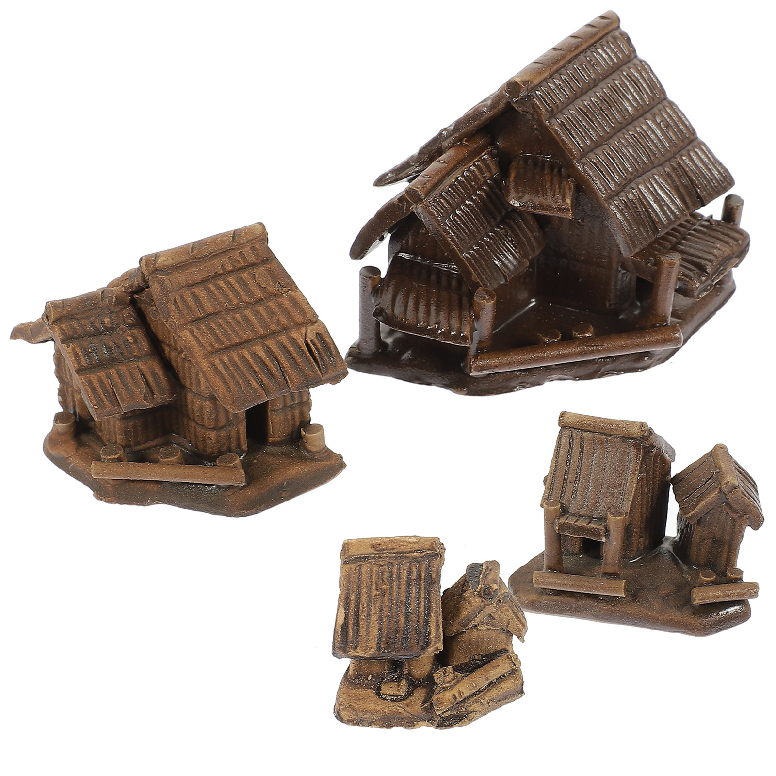 4Pcs Ceramic Tiny House Mini L - Bonsai Garden And Cafe บทวิจารณ์และราคา
