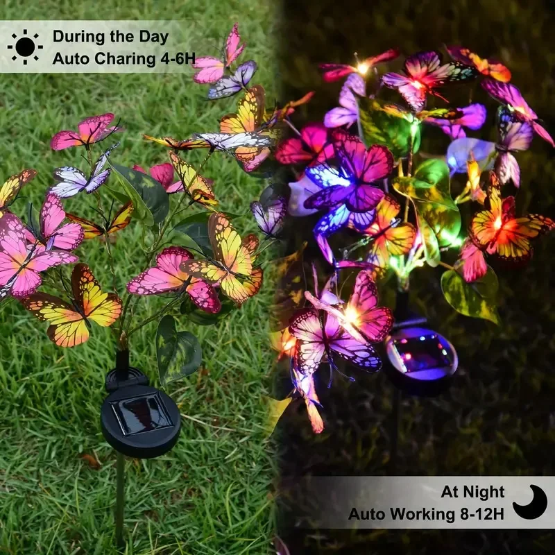 Solar LED Butterfly Garden Lig - Bonsai Garden Ornaments บทวิจารณ์และราคา
