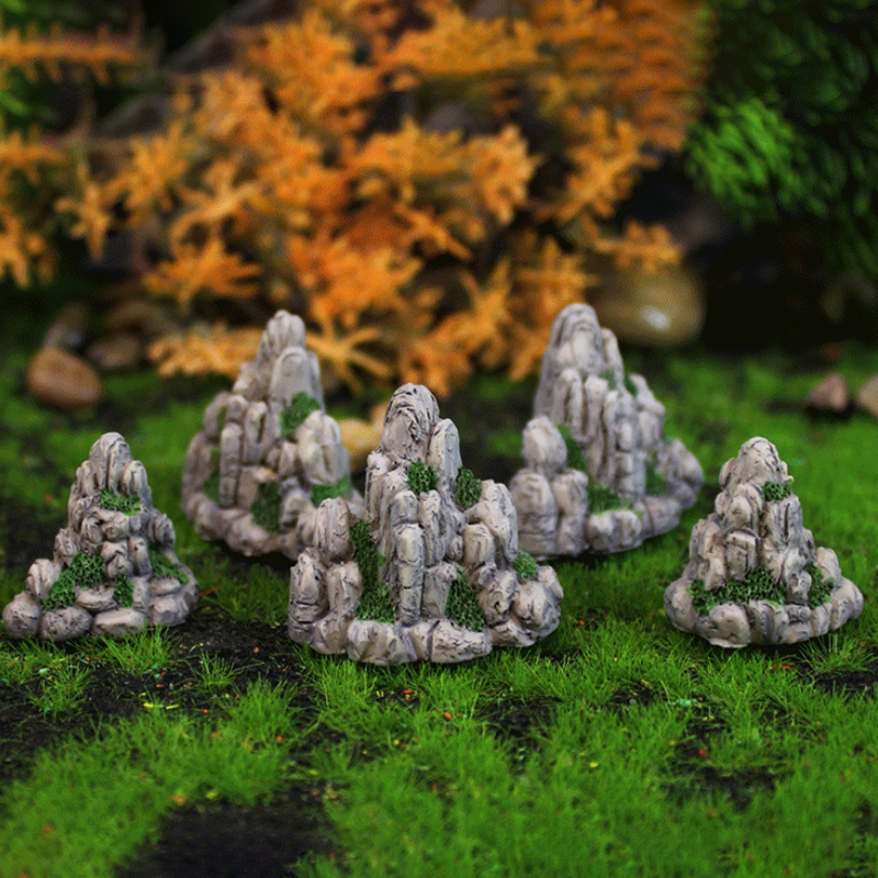 Mini Mountain Miniature Fake S - Bonsai Garden Ornaments บทวิจารณ์และราคา