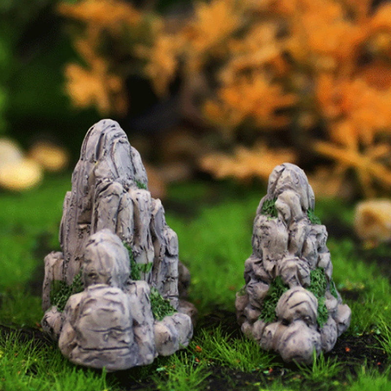 Mini Mountain Miniature Fake S - Bonsai Garden Ornaments บทวิจารณ์และราคา