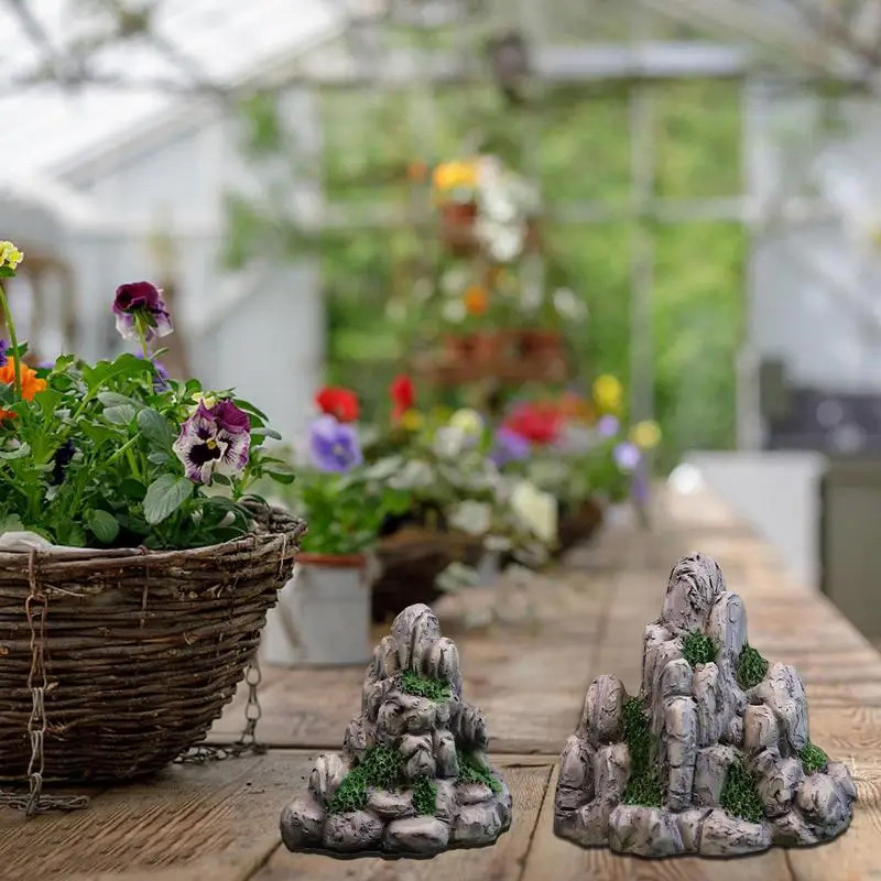 Mini Mountain Miniature Fake S - Bonsai Garden Ornaments บทวิจารณ์และราคา