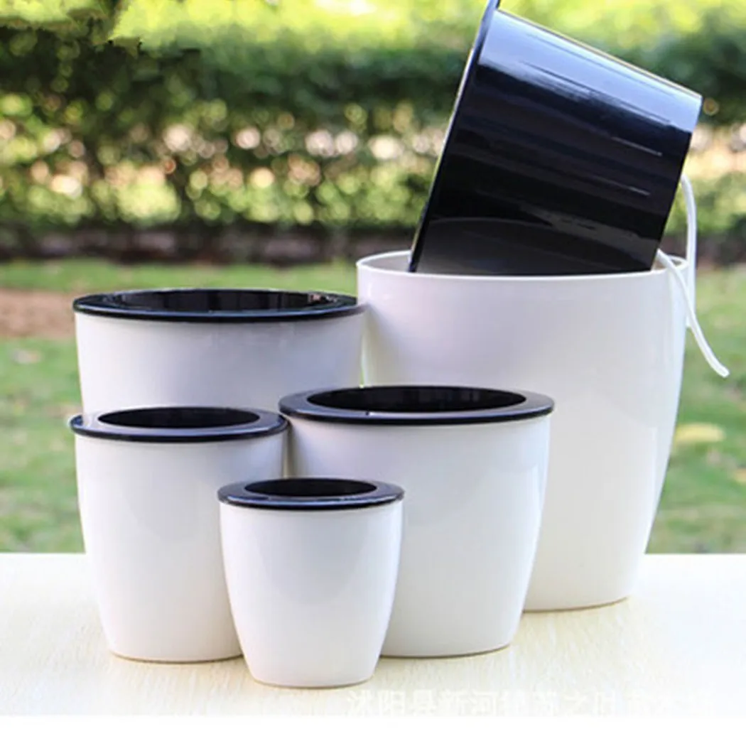 Lazy Flower Pot Self-Watering  - Bonsai Garden Nursery บทวิจารณ์และราคา