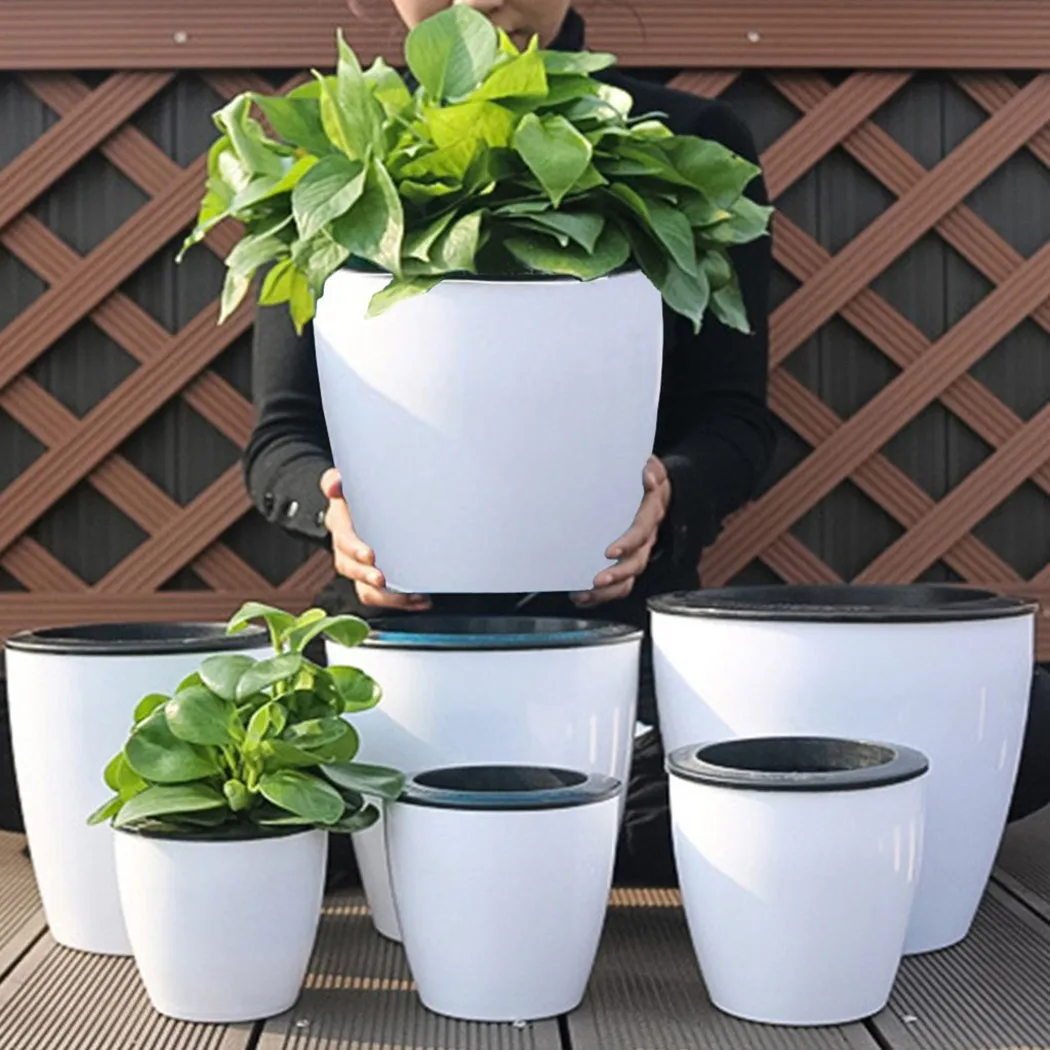 Lazy Flower Pot Self-Watering  - Bonsai Garden Nursery บทวิจารณ์และราคา