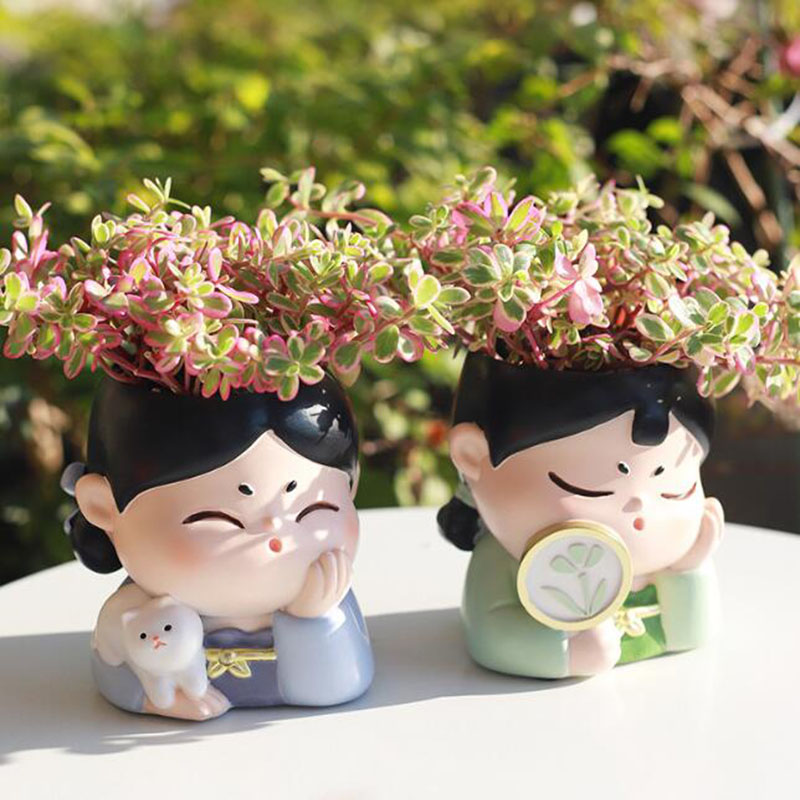 Resin Tang Dynasty Lady Nurser - Bonsai Garden Nursery บทวิจารณ์และราคา