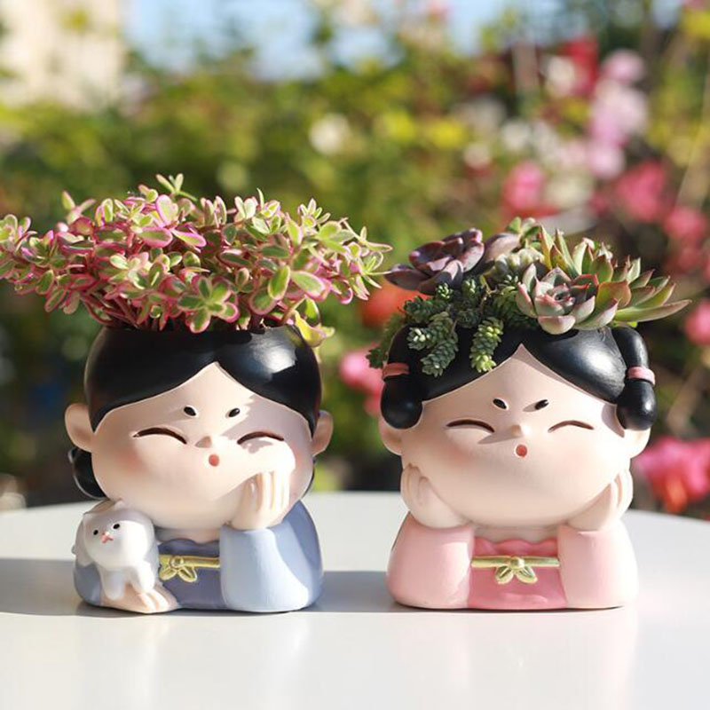 Resin Tang Dynasty Lady Nurser - Bonsai Garden Nursery บทวิจารณ์และราคา