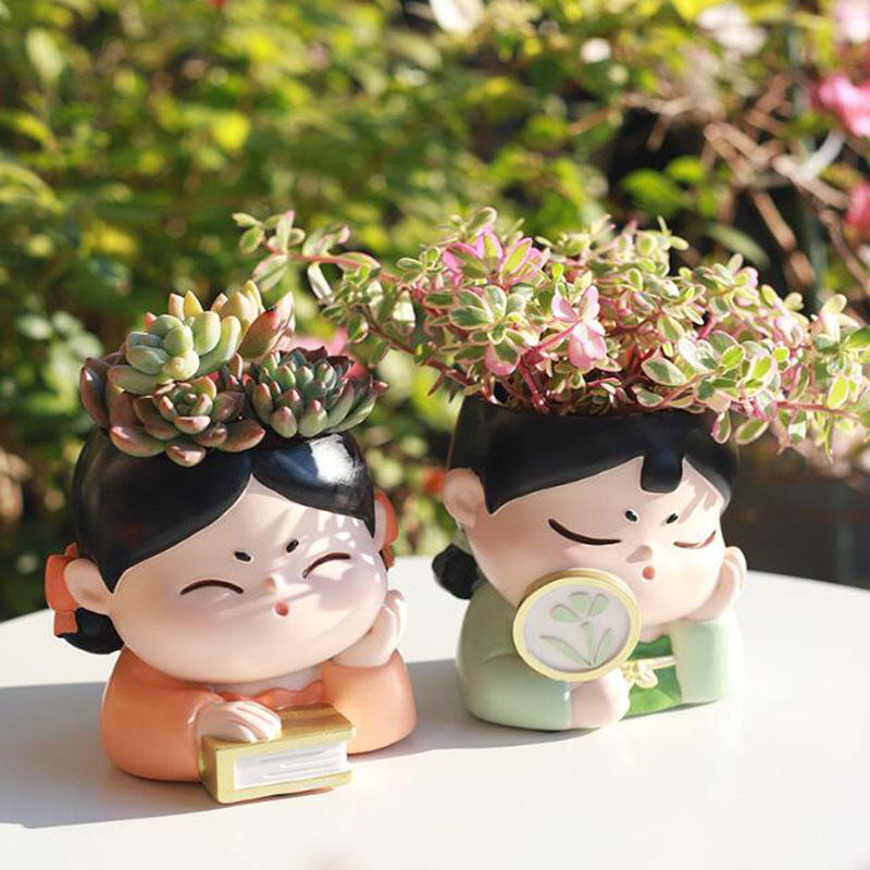 Resin Tang Dynasty Lady Nurser - Bonsai Garden Nursery บทวิจารณ์และราคา