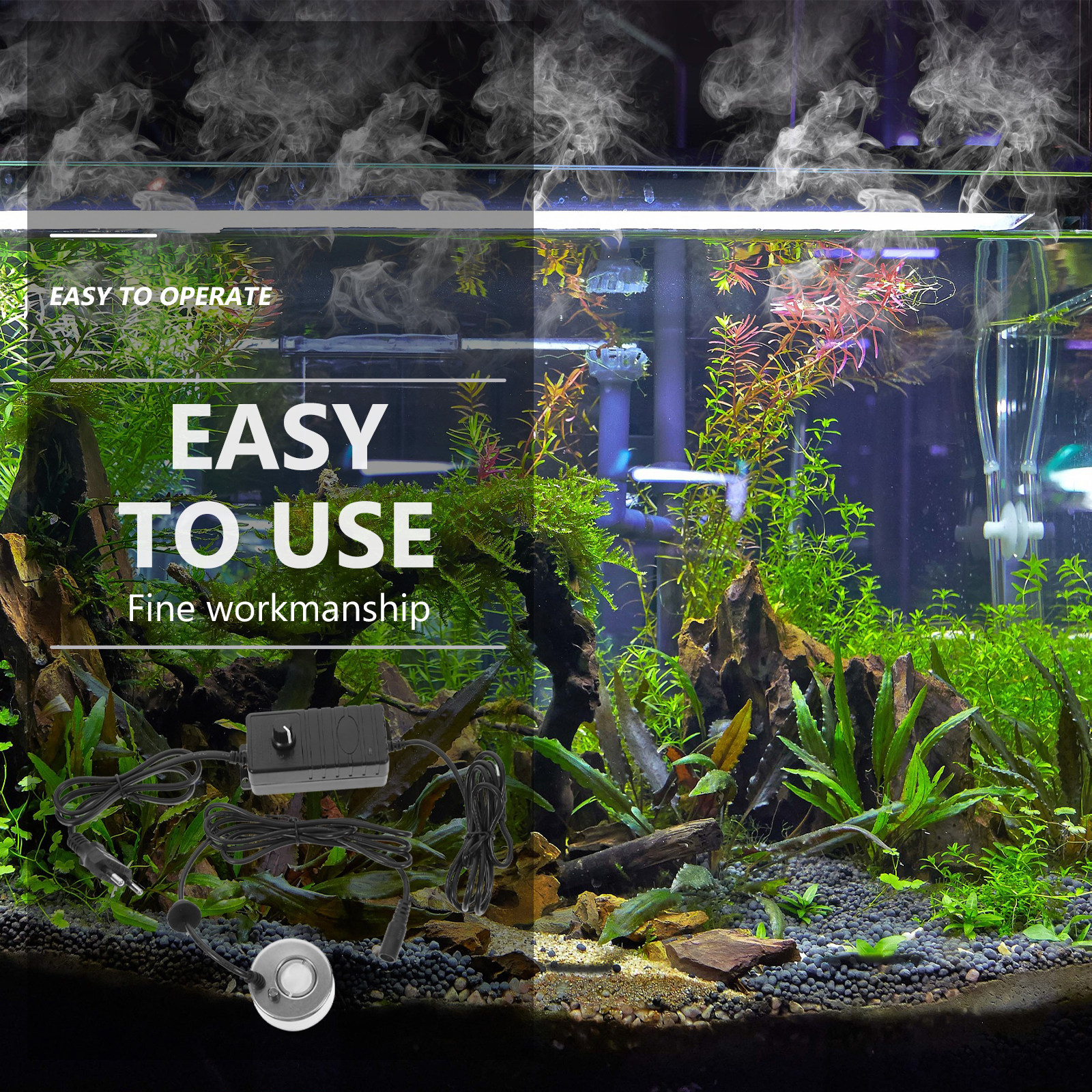 Mist Maker for Fish Tank Pond  - Bonsai Garden Fountain บทวิจารณ์และราคา