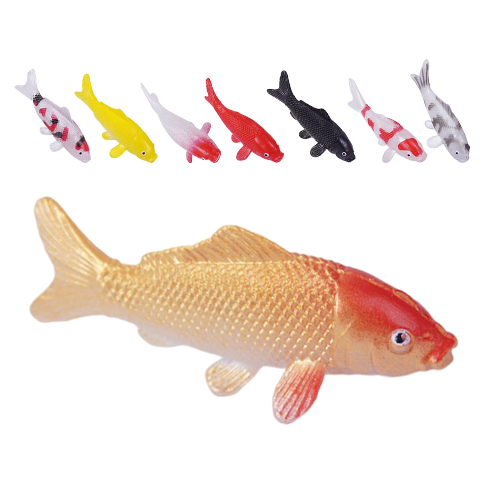8Pcs Miniature Koi Fish Statue - Bonsai Koi Garden บทวิจารณ์และราคา
