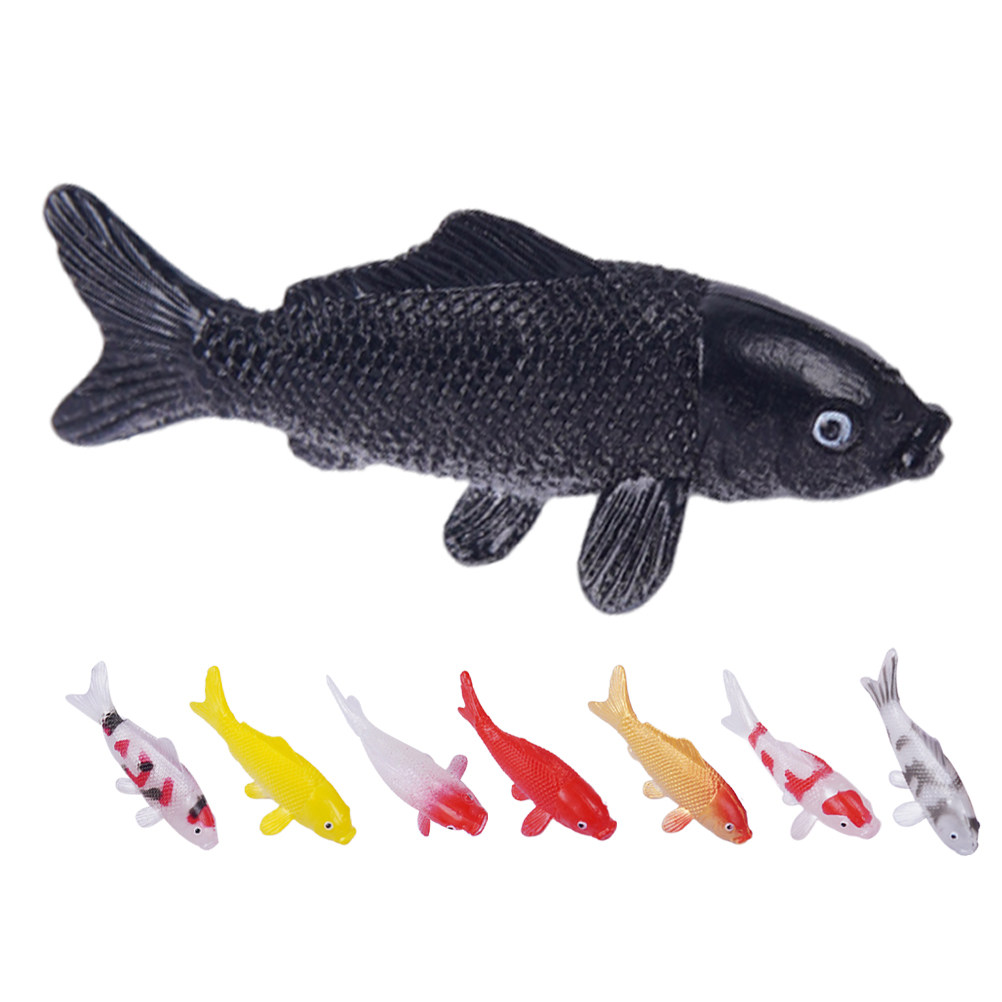 8Pcs Miniature Koi Fish Statue - Bonsai Koi Garden บทวิจารณ์และราคา