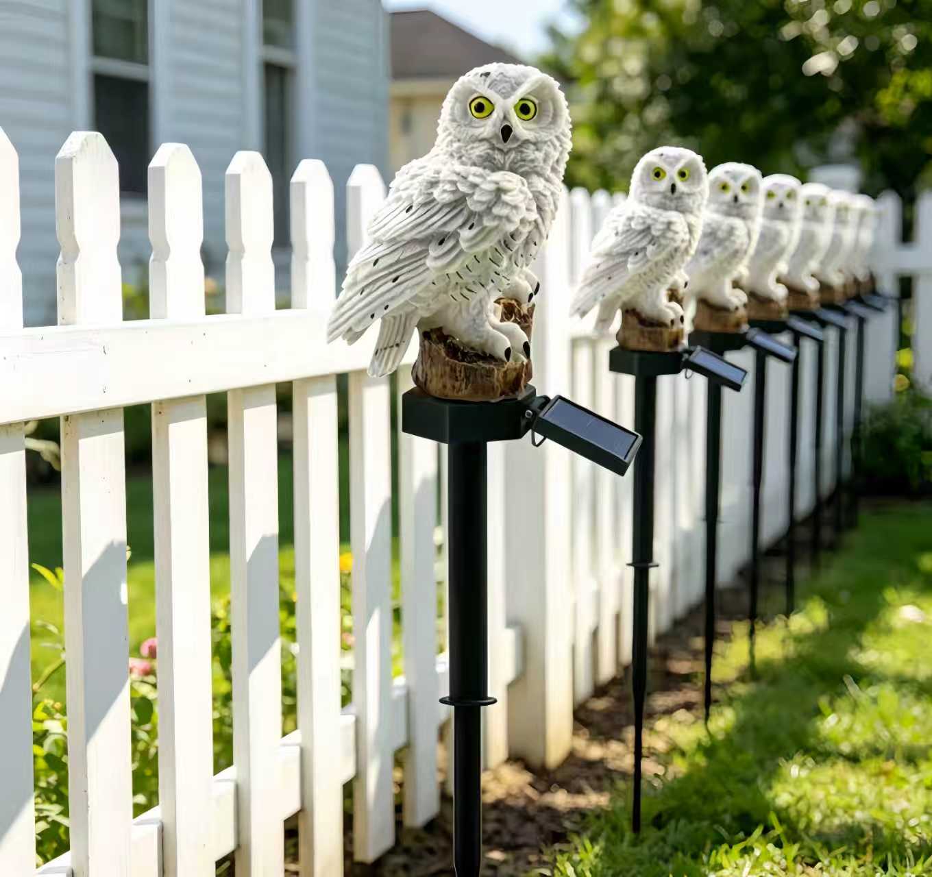 Solar Owl Garden Stake Light O - Bonsai Garden Ornaments บทวิจารณ์และราคา