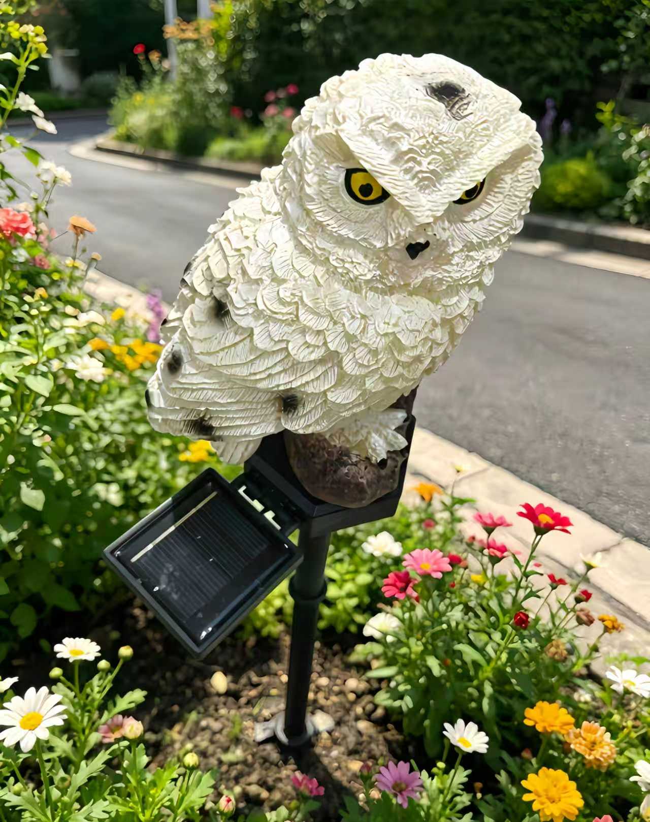 Solar Owl Garden Stake Light O - Bonsai Garden Ornaments บทวิจารณ์และราคา