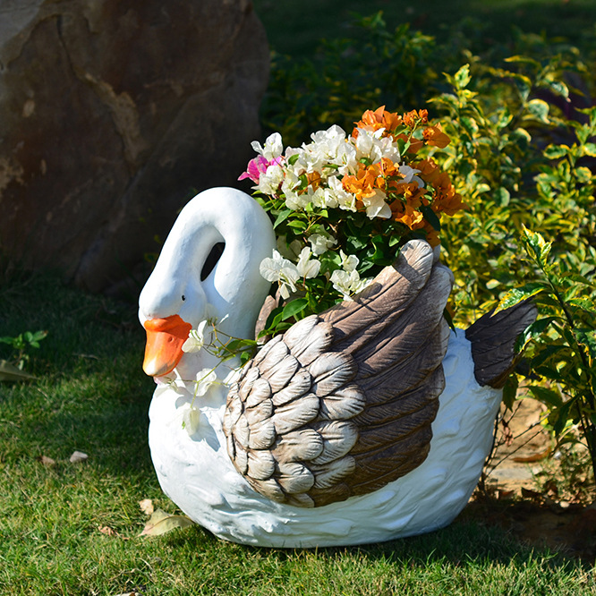 Garden Goose Fountain Statue O - Bonsai Garden Fountain บทวิจารณ์และราคา