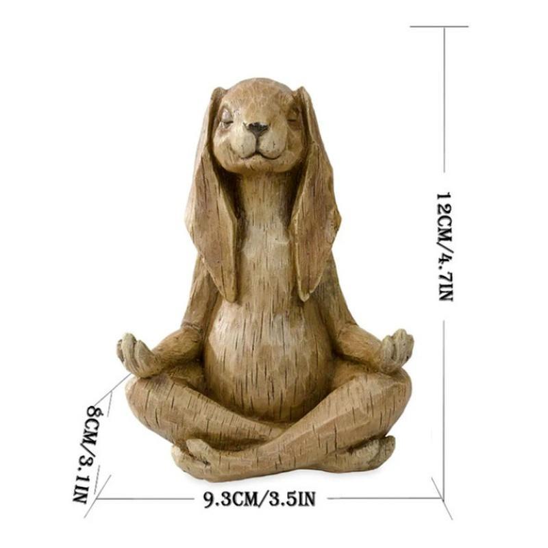Meditating Zen Rabbit Statue B - Bonsai Garden Fountain บทวิจารณ์และราคา