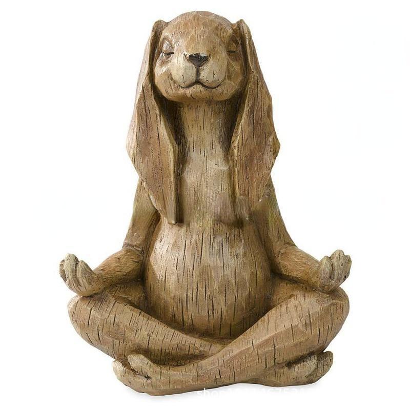 Meditating Zen Rabbit Statue B - Bonsai Garden Fountain บทวิจารณ์และราคา