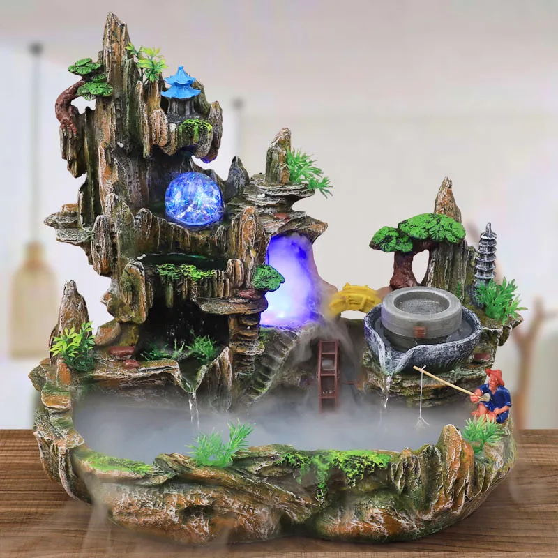 Mountain View Rockery Fountain - Bonsai Garden Fountain บทวิจารณ์และราคา