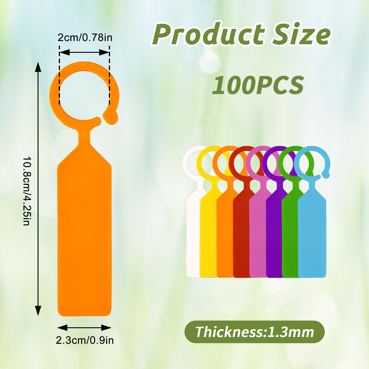 100PCS 10.7x2.3CM Plastic Gard - Bonsai Garden Nursery บทวิจารณ์และราคา
