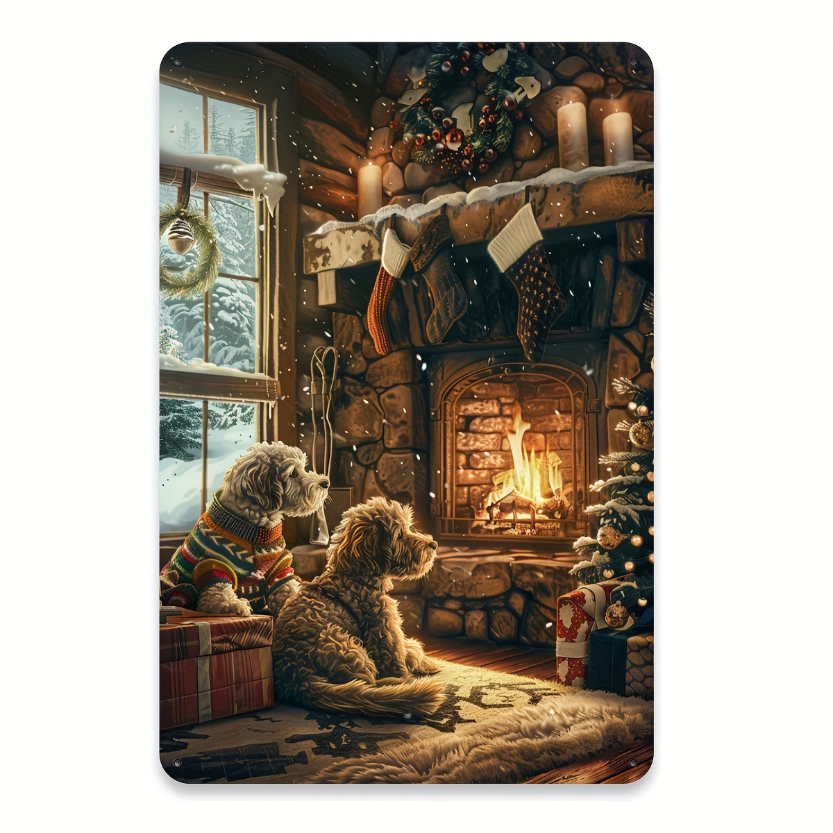 Vintage Dog by Christmas Firep - Bonsai Garden Ornaments บทวิจารณ์และราคา
