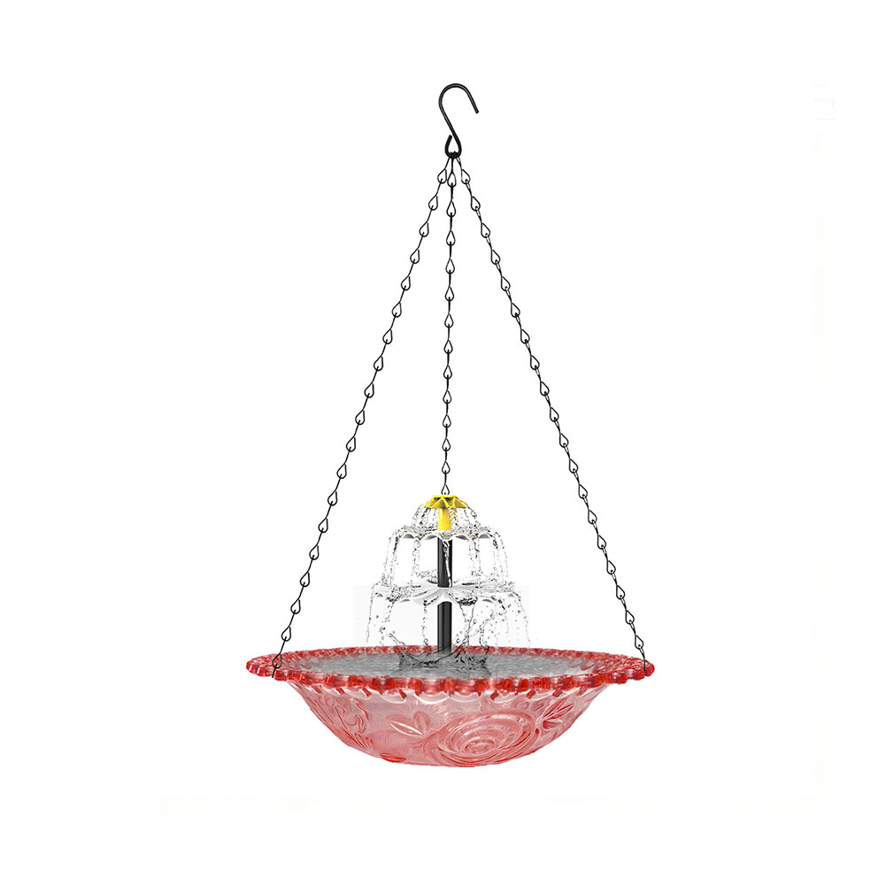 Hanging Solar Powered Birdbath - Bonsai Garden Fountain บทวิจารณ์และราคา