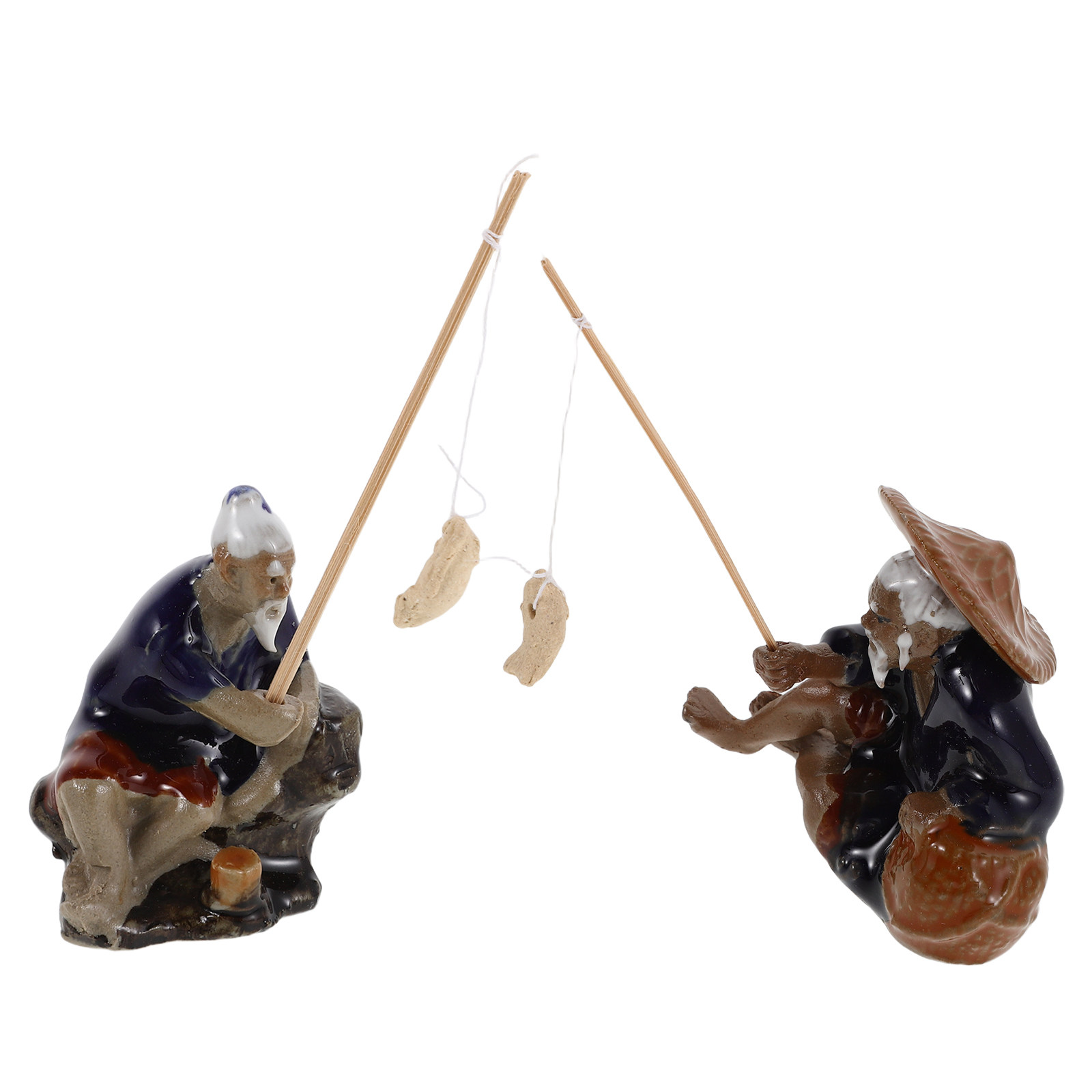 2Pcs Exquisite Chinese Oldman  - Bonsai Garden Fountain บทวิจารณ์และราคา