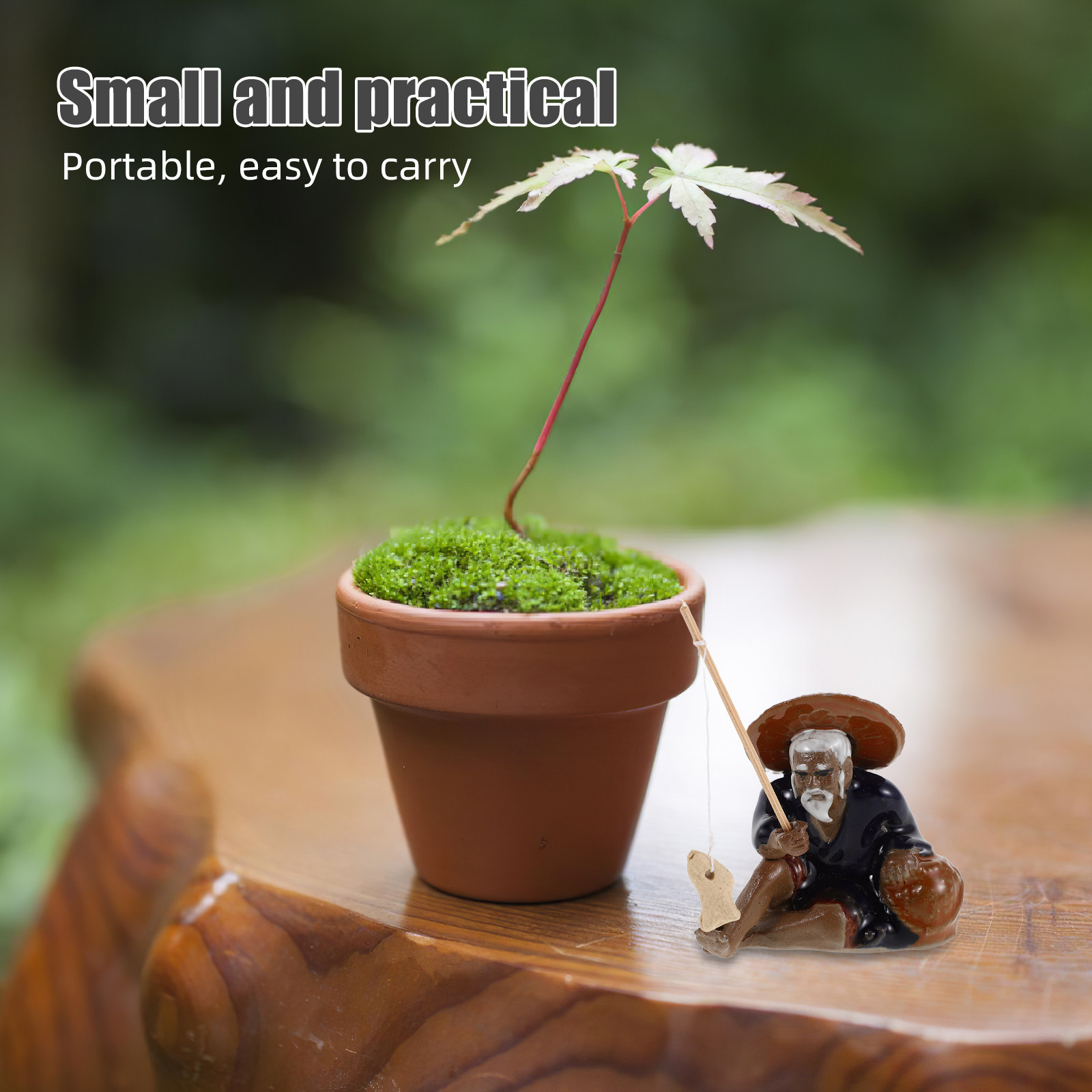 2Pcs Exquisite Chinese Oldman  - Bonsai Garden Fountain บทวิจารณ์และราคา
