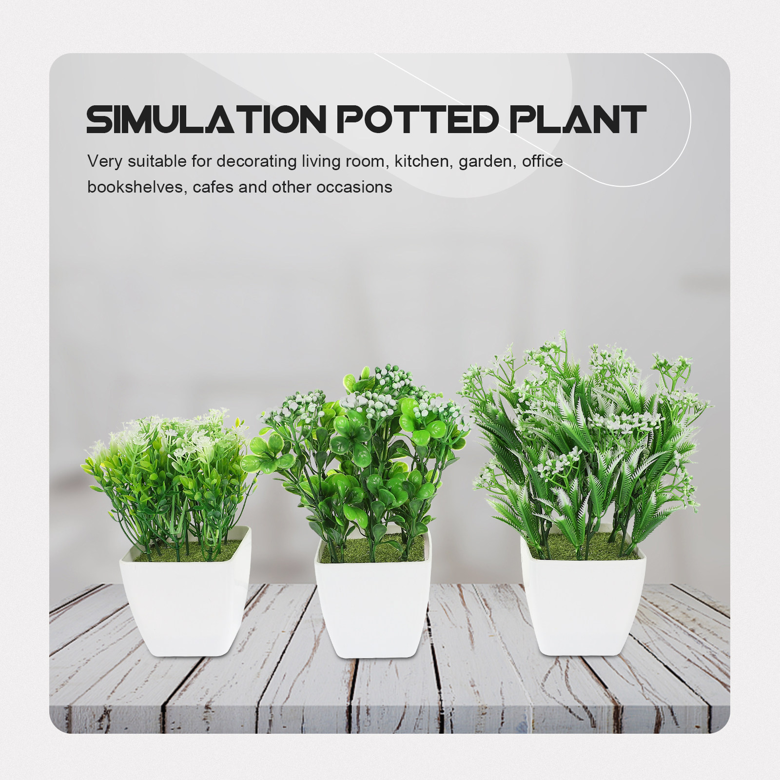 3Pcs Realistic Artificial Bons - Bonsai Garden And Cafe บทวิจารณ์และราคา