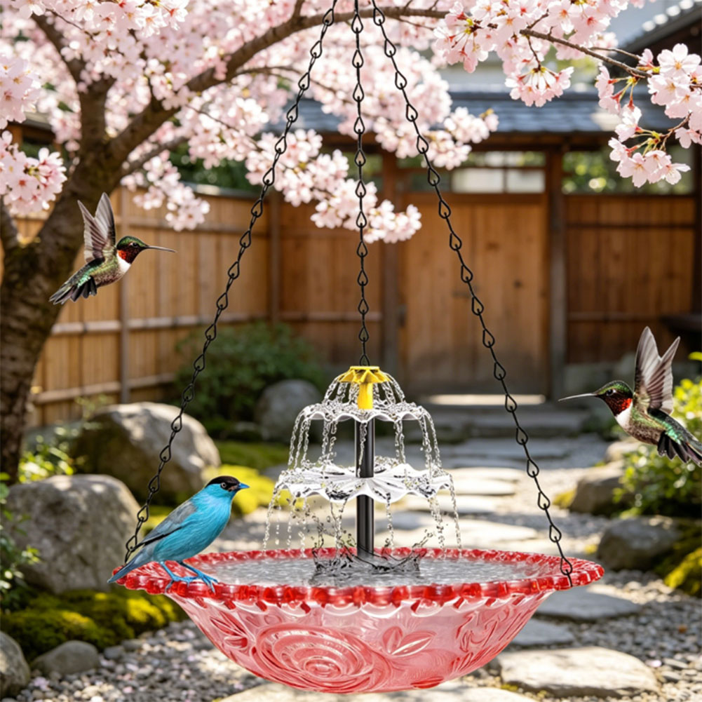 Solar Powered Hanging Birdbath - Bonsai Garden Fountain บทวิจารณ์และราคา