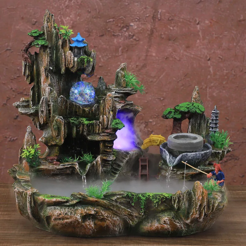 Mountain View Rockery Fountain - Bonsai Garden Fountain บทวิจารณ์และราคา