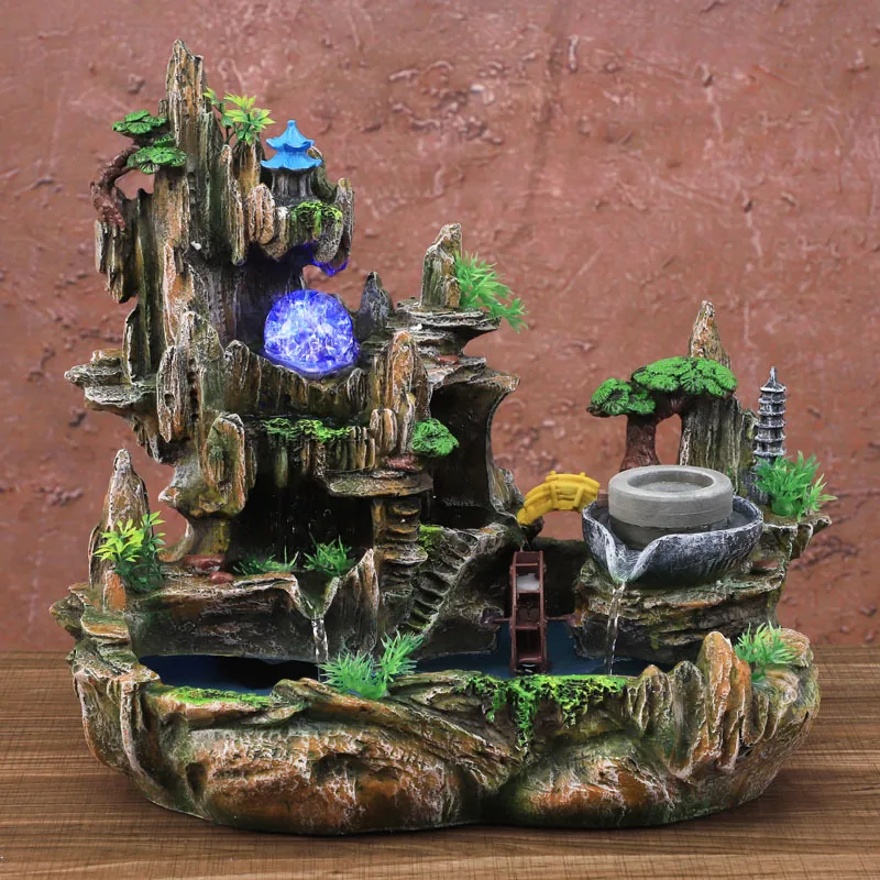Mountain View Rockery Fountain - Bonsai Garden Fountain บทวิจารณ์และราคา