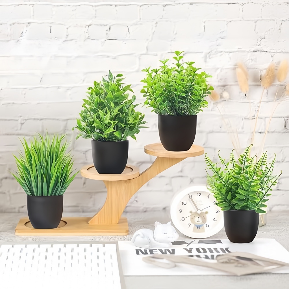 4pcs/set Mini Artificial Plant - Bonsai Garden Kit บทวิจารณ์และราคา