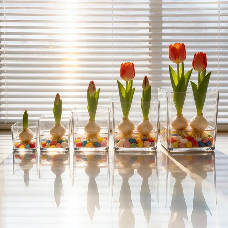 Square Round Transparent Acryl - Bonsai Garden Nursery บทวิจารณ์และราคา