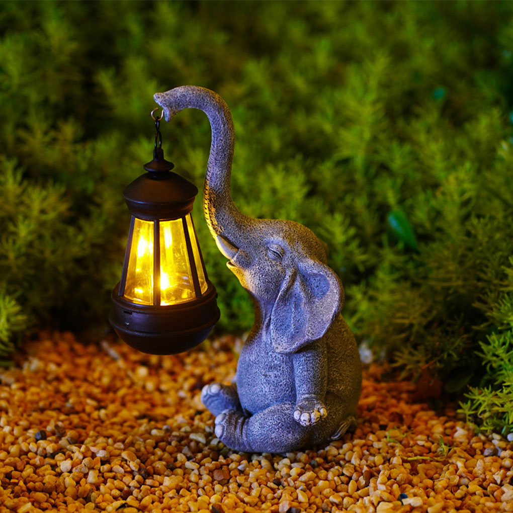 Resin Elephant Statue Ornament - Bonsai Garden Ornaments บทวิจารณ์และราคา