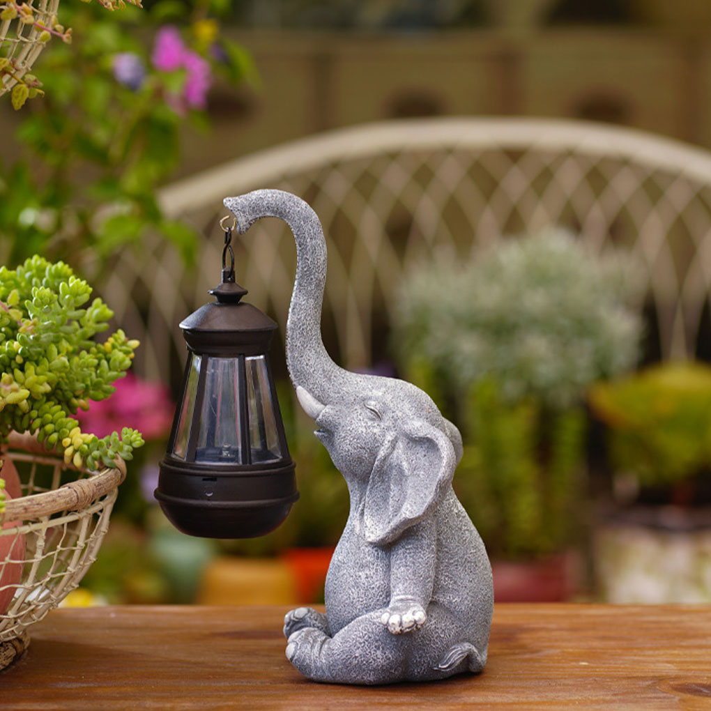 Resin Elephant Statue Ornament - Bonsai Garden Ornaments บทวิจารณ์และราคา