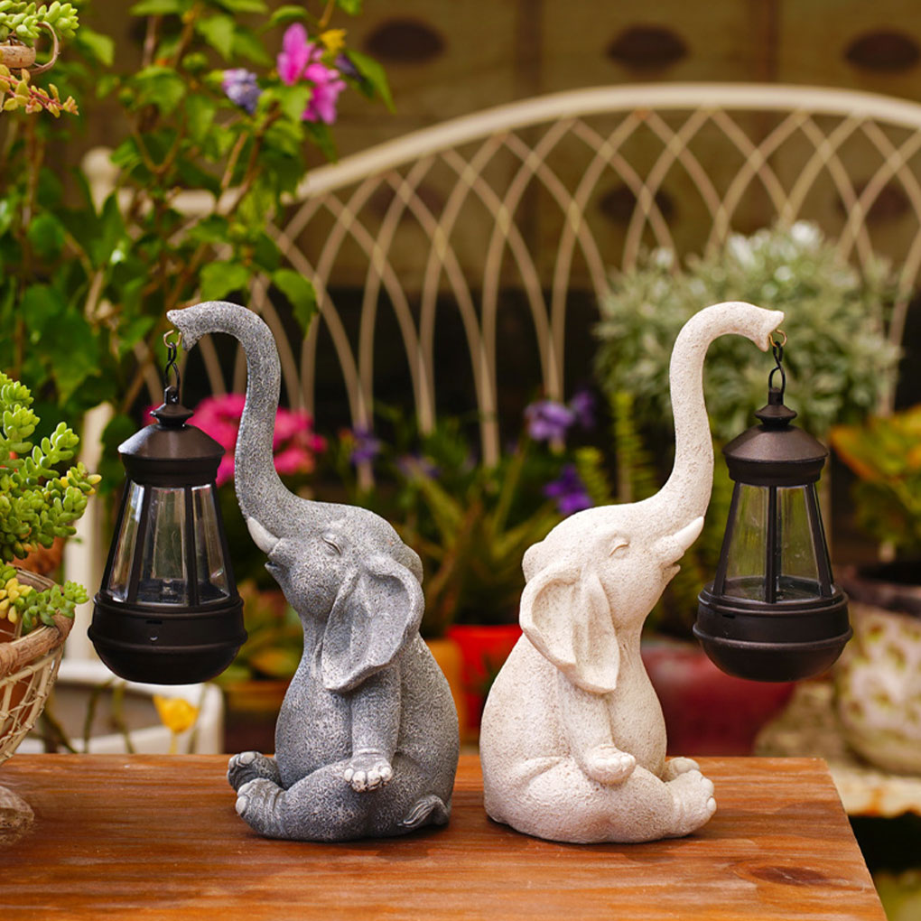 Resin Elephant Statue Ornament - Bonsai Garden Ornaments บทวิจารณ์และราคา