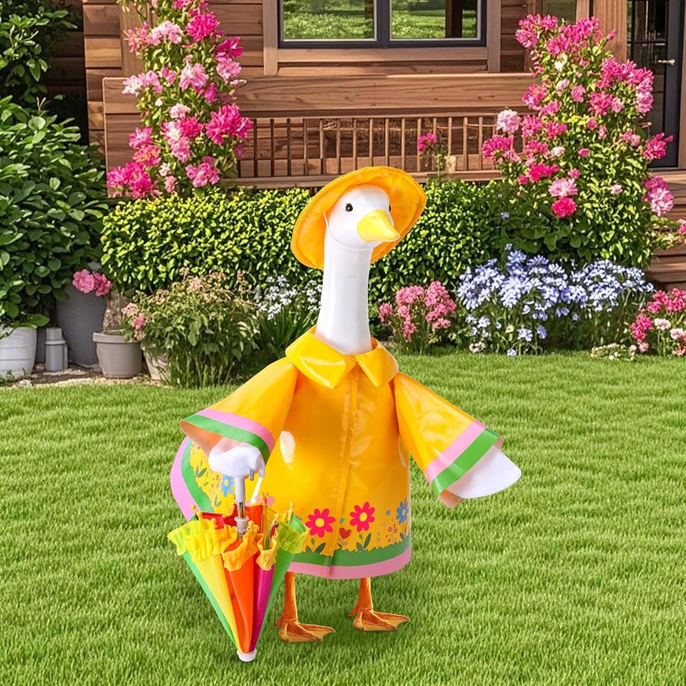 Cute Porch Goose Raincoat Outf - Bonsai Garden Ornaments บทวิจารณ์และราคา