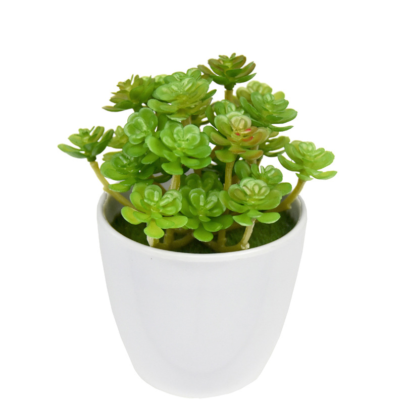 12pcs Simulation Green Plants  - Bonsai Garden And Cafe บทวิจารณ์และราคา